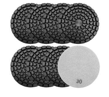 30 Grit Resin Velcro Floor Pads Diamond Grinding Polishing Disc Heavy Duty Concrete Stone