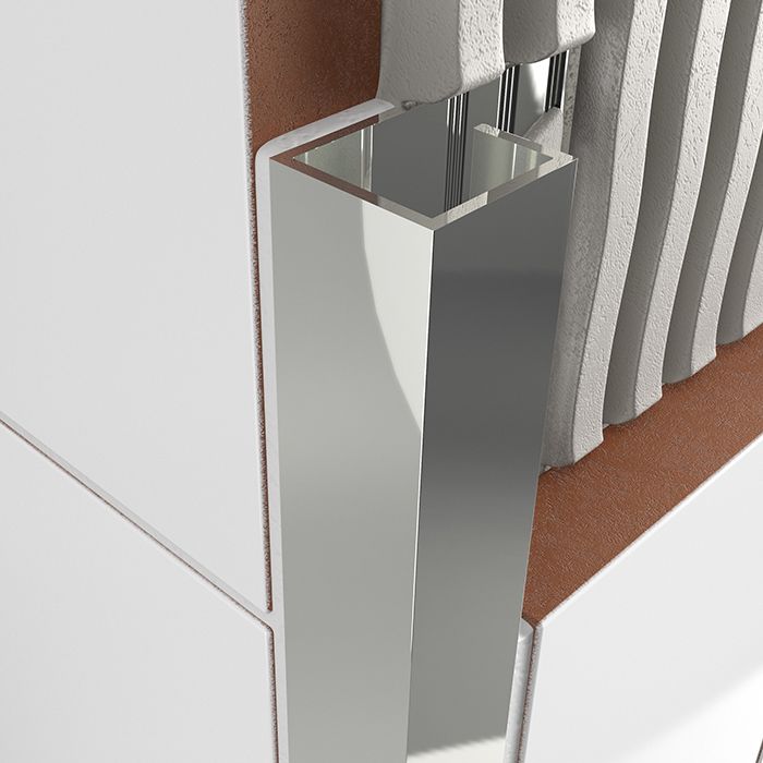 Tilers Trim Stainless Steel Cubec - 12mm