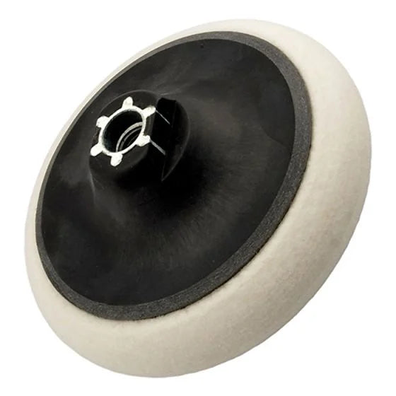 125 x 25mm Felt Polishing Mop – Buffing Wheel for Metal, Wood & Car Care
