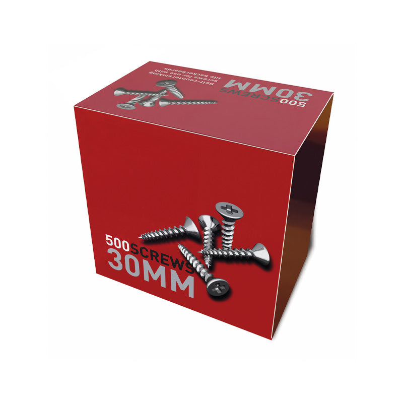 Cement Board Screws 500 Pack - 30mm