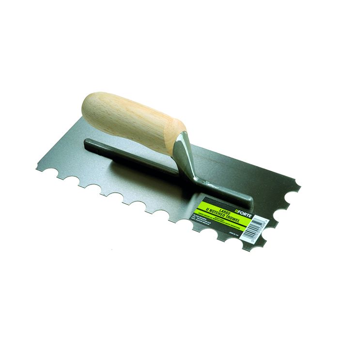 FORTE U Notched California Notched Trowel 20mm