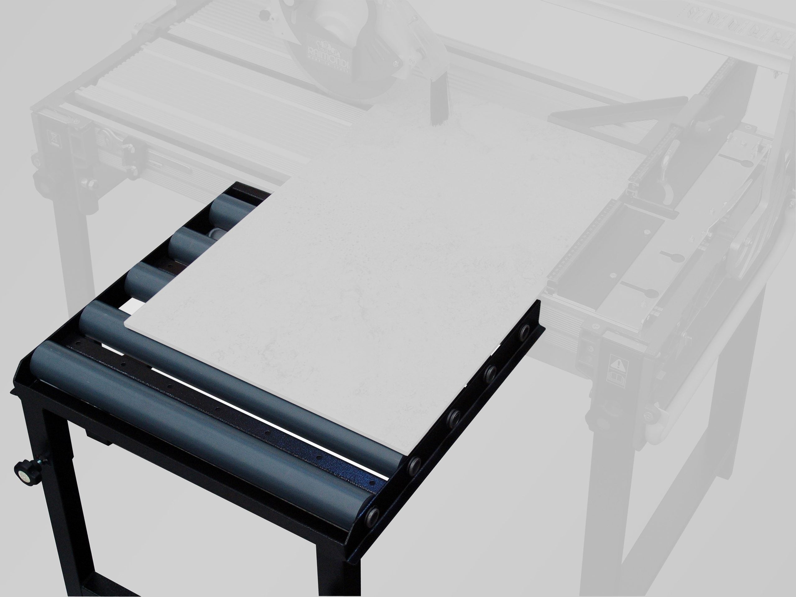 Raimondi 600mm Side Table 5 Roller Tile Saw Extension for ZOE/Pikus Large Tiles