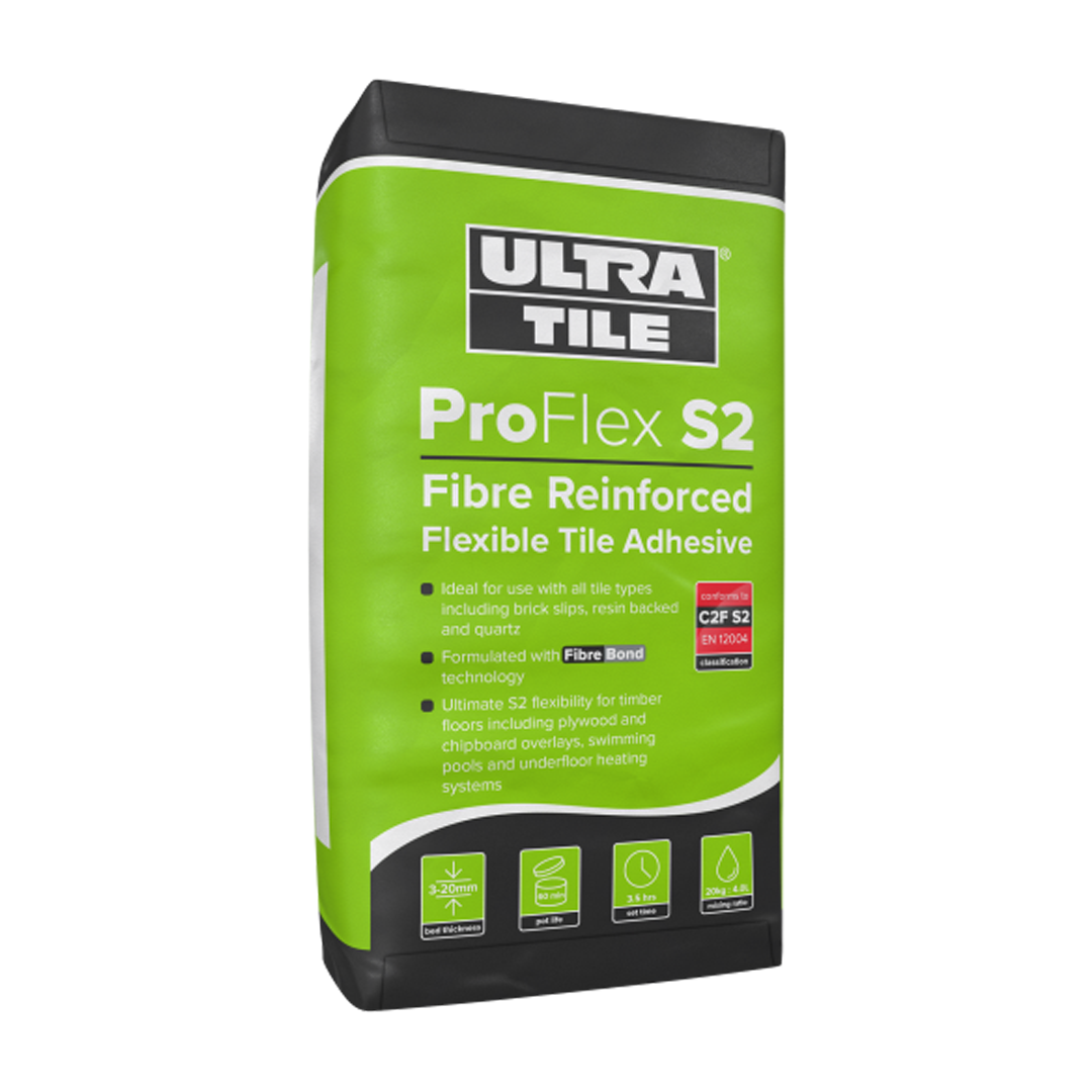 UltraTile Proflex S2 Fibre Reinforced Flexible White - 20KG