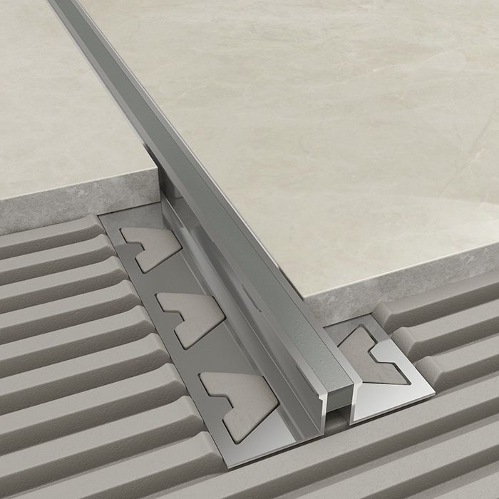 Tilers Trim Aluminium Movement Joints 2.5m - Grey 15mm