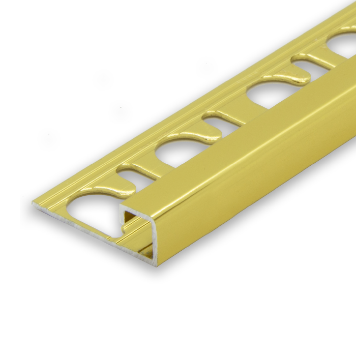 Progress Gold Aluminium Cube Edge - Polished 12.5mm